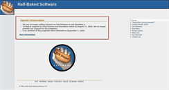 Desktop Screenshot of halfbakedsoftware.com
